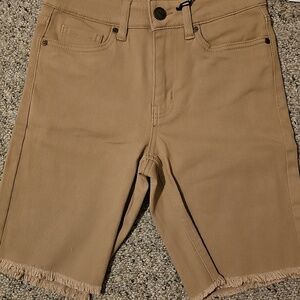 Dollhouse Frayed Brown Bermuda Shorts  NWT size 3/4